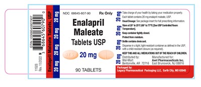 ENALAPRIL MALEATE 20MG.jpg PACKAGE LABEL.PRINCIPAL DISPLAY PANEL - ENALAPRIL MALEATE 20MG